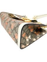 Gucci Metallic GG Supreme Padlock Tote