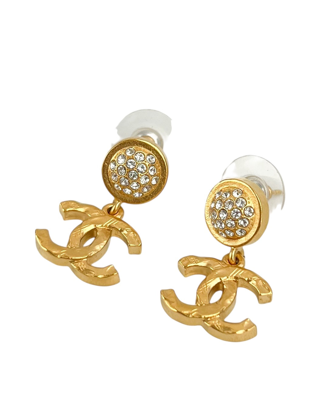 Chanel Crystal & Dangling CC Earrings (FULL SET)