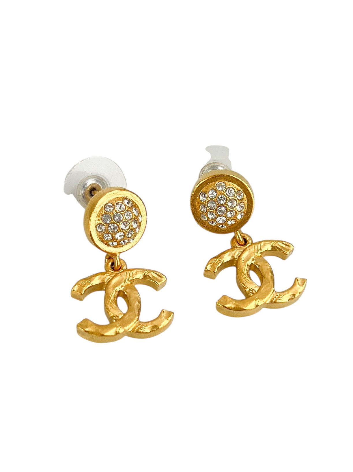 Chanel Crystal & Dangling CC Earrings (FULL SET)