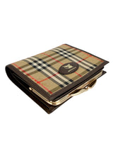 Burberry Housecheck Kiss Lock Wallet