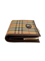 Burberry Housecheck Kiss Lock Wallet