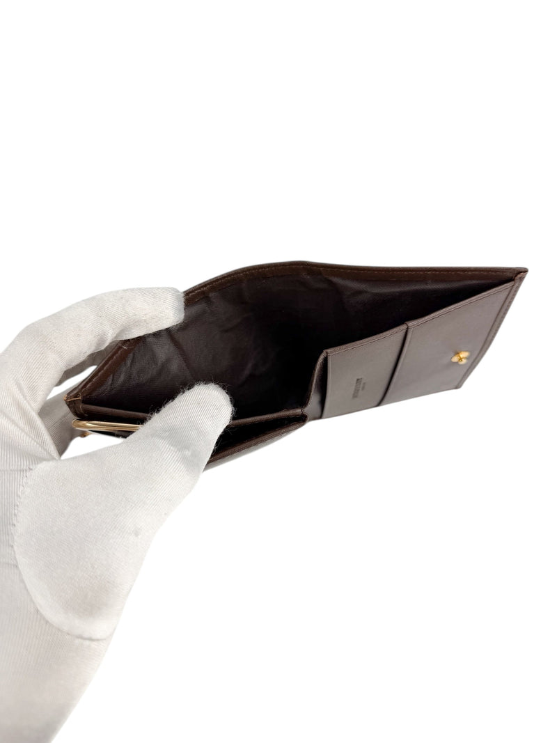 Burberry Housecheck Kiss Lock Wallet