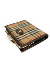 Burberry Housecheck Kiss Lock Wallet