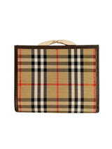 Burberry Housecheck Kiss Lock Wallet