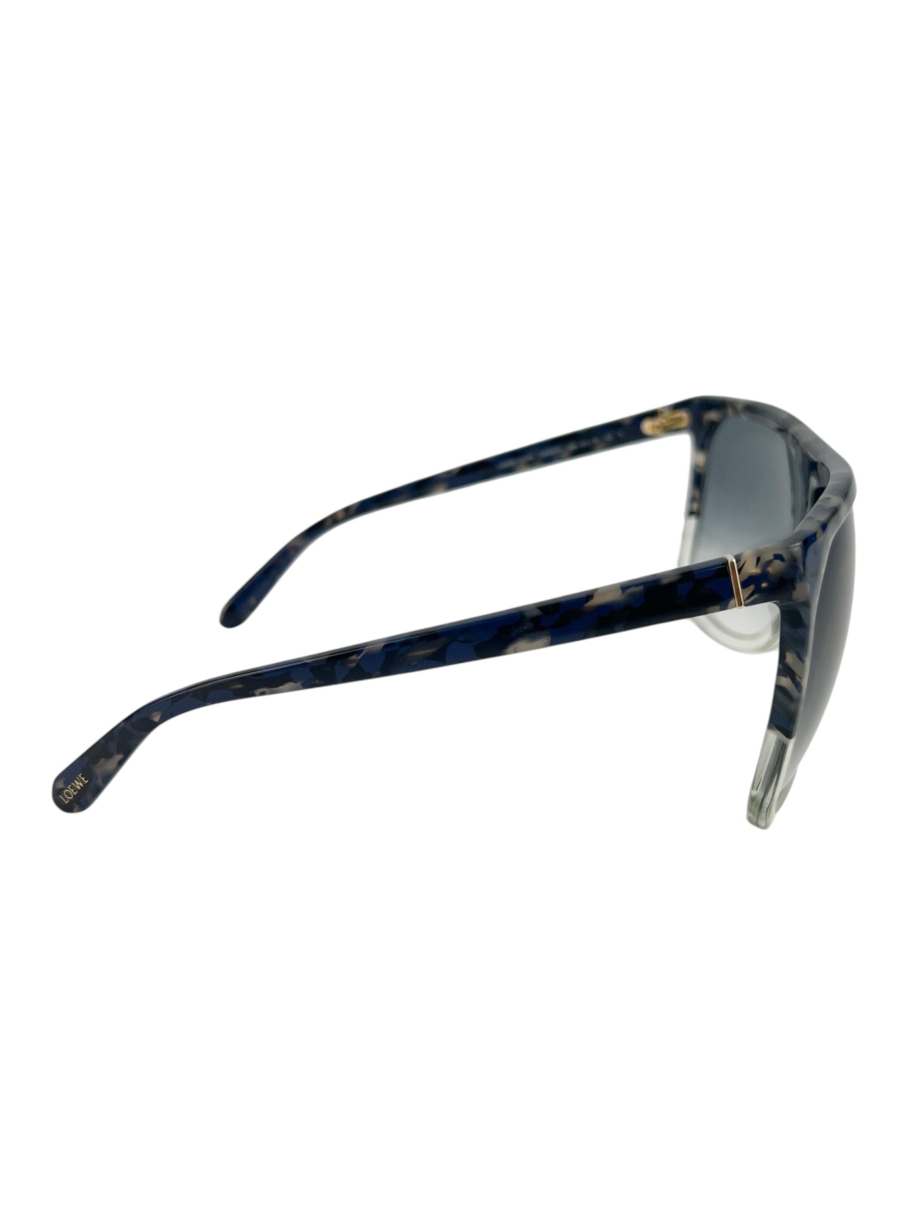 Loewe Oversized Blue Shield Sunglasses