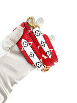 Louis Vuitton Monogram Red & Pink Shoulder Strap