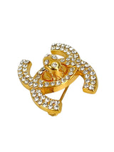 Chanel Crystal Encrusted CC Turn-lock Brooch (FULL SET)