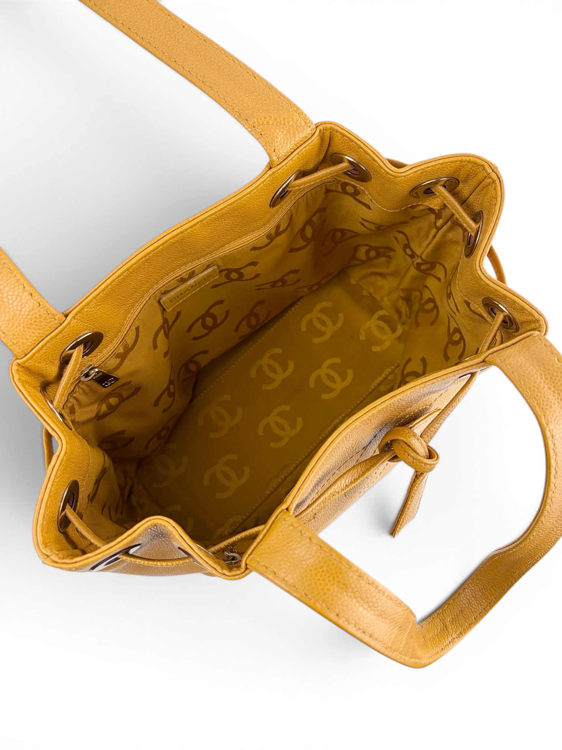 chanel-vintage-golden-yellow-caviar-drawstring-tote-9