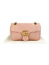 Gucci Marmont Pink Leather Flap
