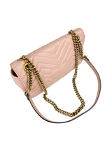 Gucci Marmont Pink Leather Flap