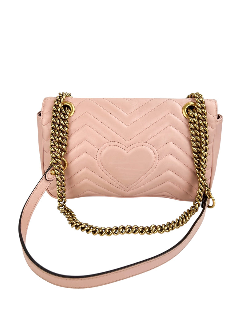 Gucci Marmont Pink Leather Flap