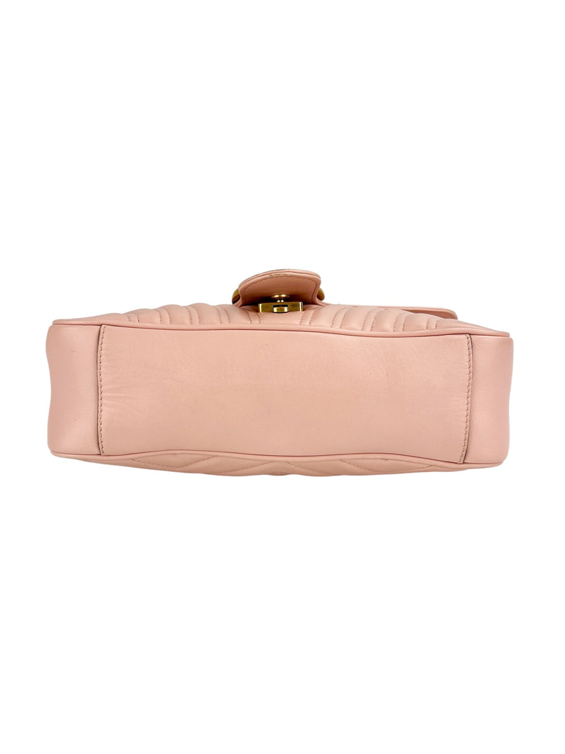 Gucci Marmont Pink Leather Flap
