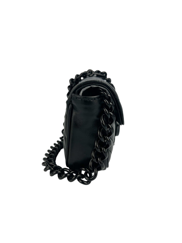 Gucci So Black Marmont Chain Belt Bag in Box
