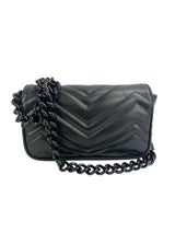 Gucci So Black Marmont Chain Belt Bag in Box