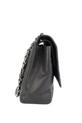 Chanel Black Caviar Double Flap Maxi In Box