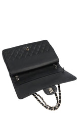 Chanel Black Caviar Double Flap Maxi In Box