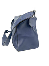Loewe Navy Blue Leather Puzzle Bag Medium