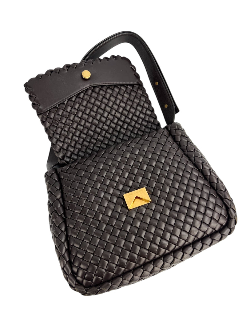 Bottega Veneta Brown Cobble Shoulder Bag