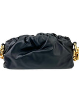 Bottega Veneta Black Chain Pouch Handbag