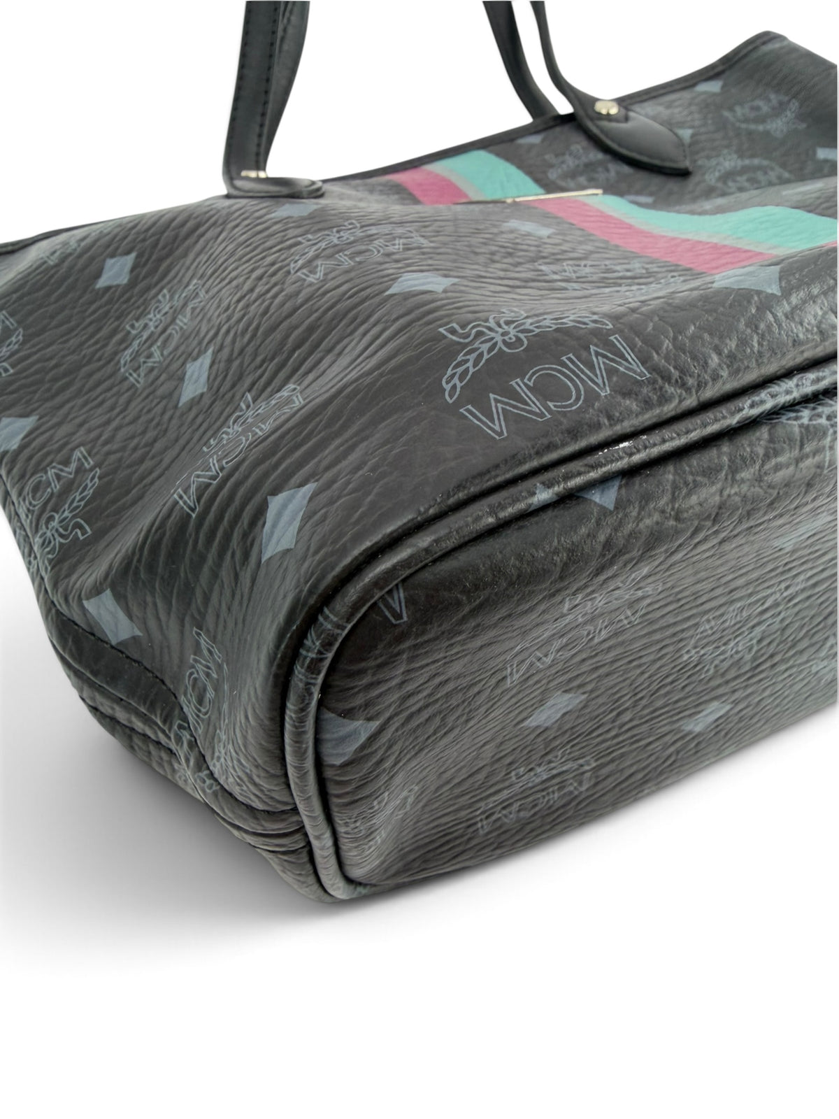 mcm-black-visetos-stripe-small-tote--7