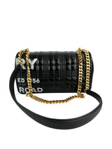 Burberry Black Patent Quilted Lola Horseferry W/ Duster
