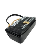 Burberry Black Patent Quilted Lola Horseferry W/ Duster