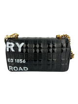 Burberry Black Patent Quilted Lola Horseferry W/ Duster