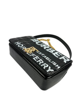 Burberry Black Patent Quilted Lola Horseferry W/ Duster