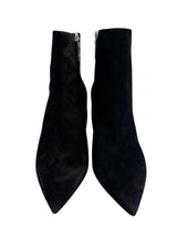 Saint Laurent Black Suede Studded Boots Size 39