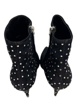 Saint Laurent Black Suede Studded Boots Size 39