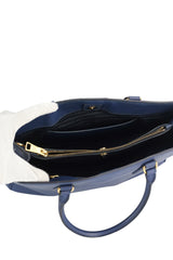 Prada Navy Blue Saffiano Leather Tote