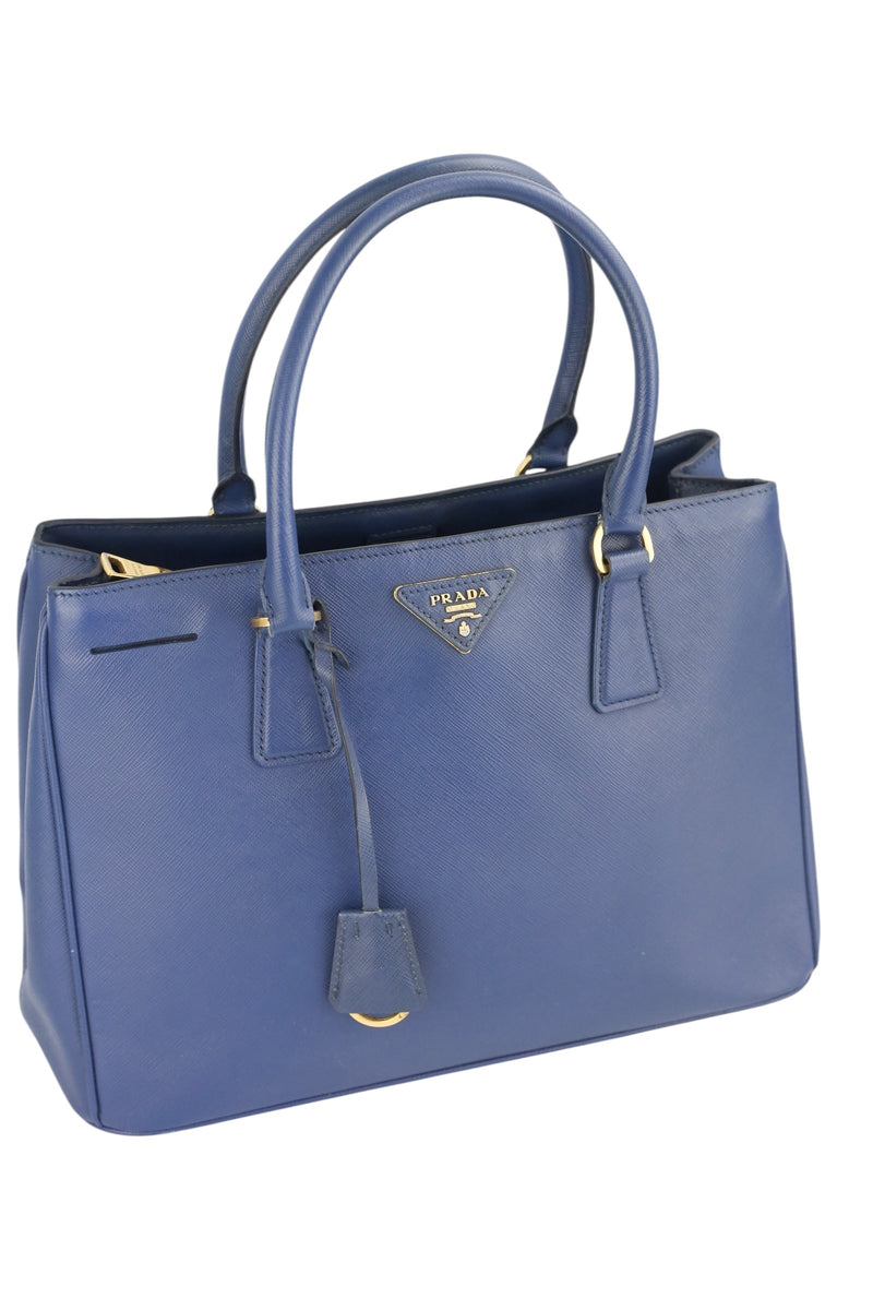 Prada Navy Blue Saffiano Leather Tote