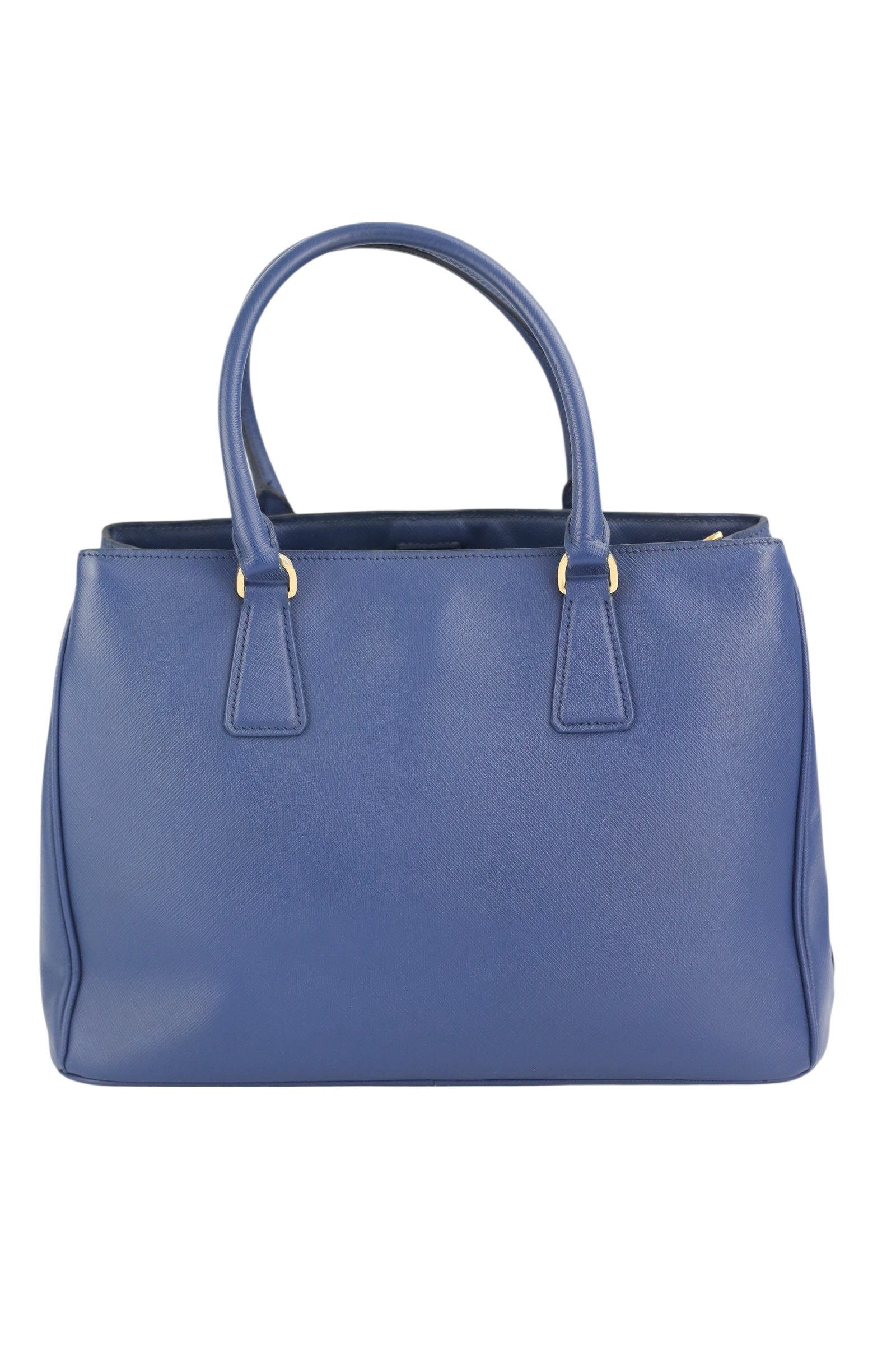 Prada Navy Blue Saffiano Leather Tote