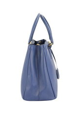 Prada Navy Blue Saffiano Leather Tote