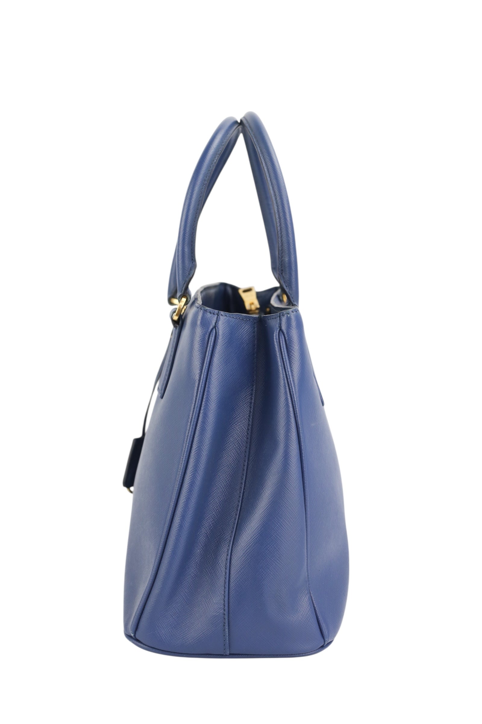 Prada Navy Blue Saffiano Leather Tote