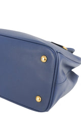 Prada Navy Blue Saffiano Leather Tote