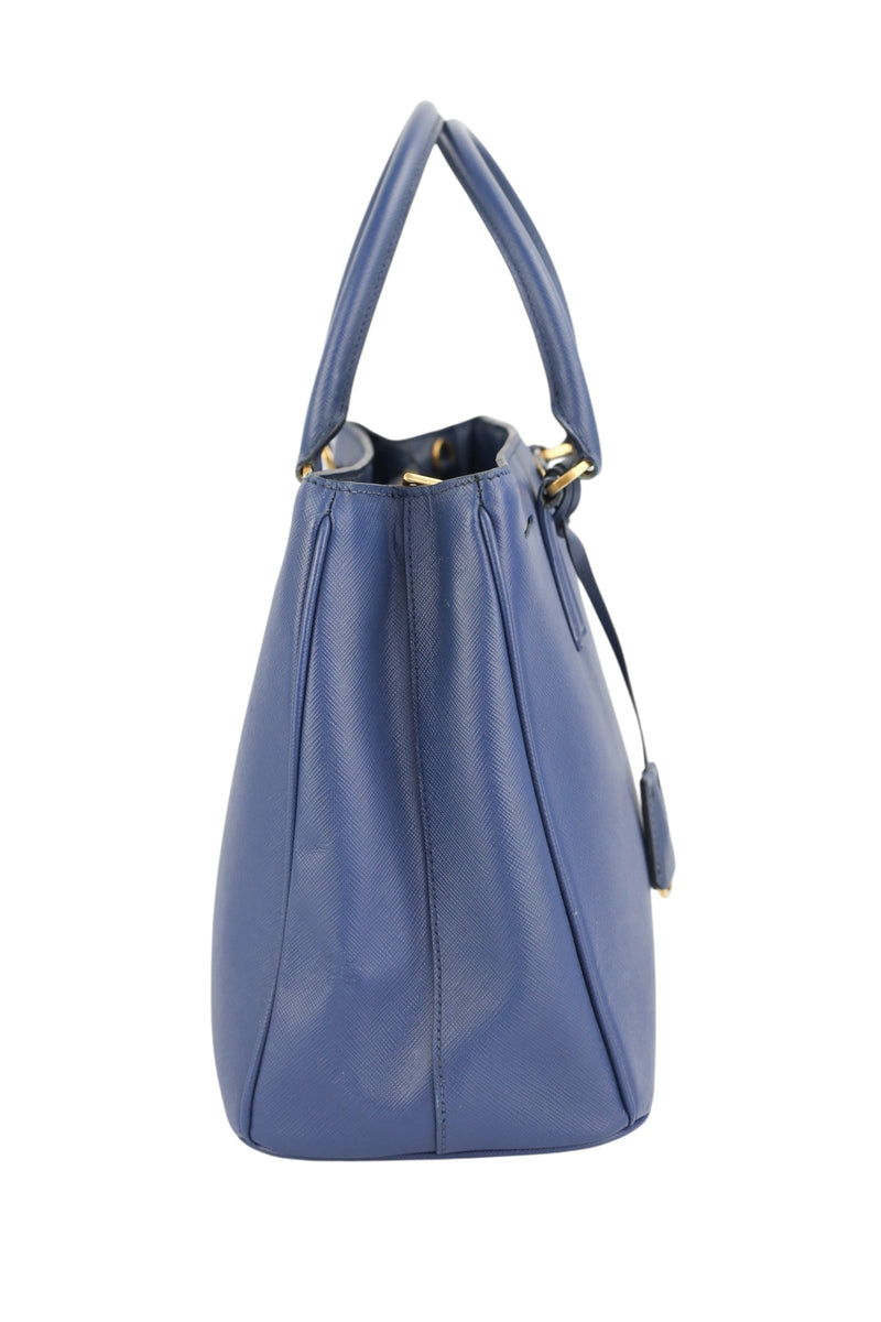 Prada Navy Blue Saffiano Leather Tote