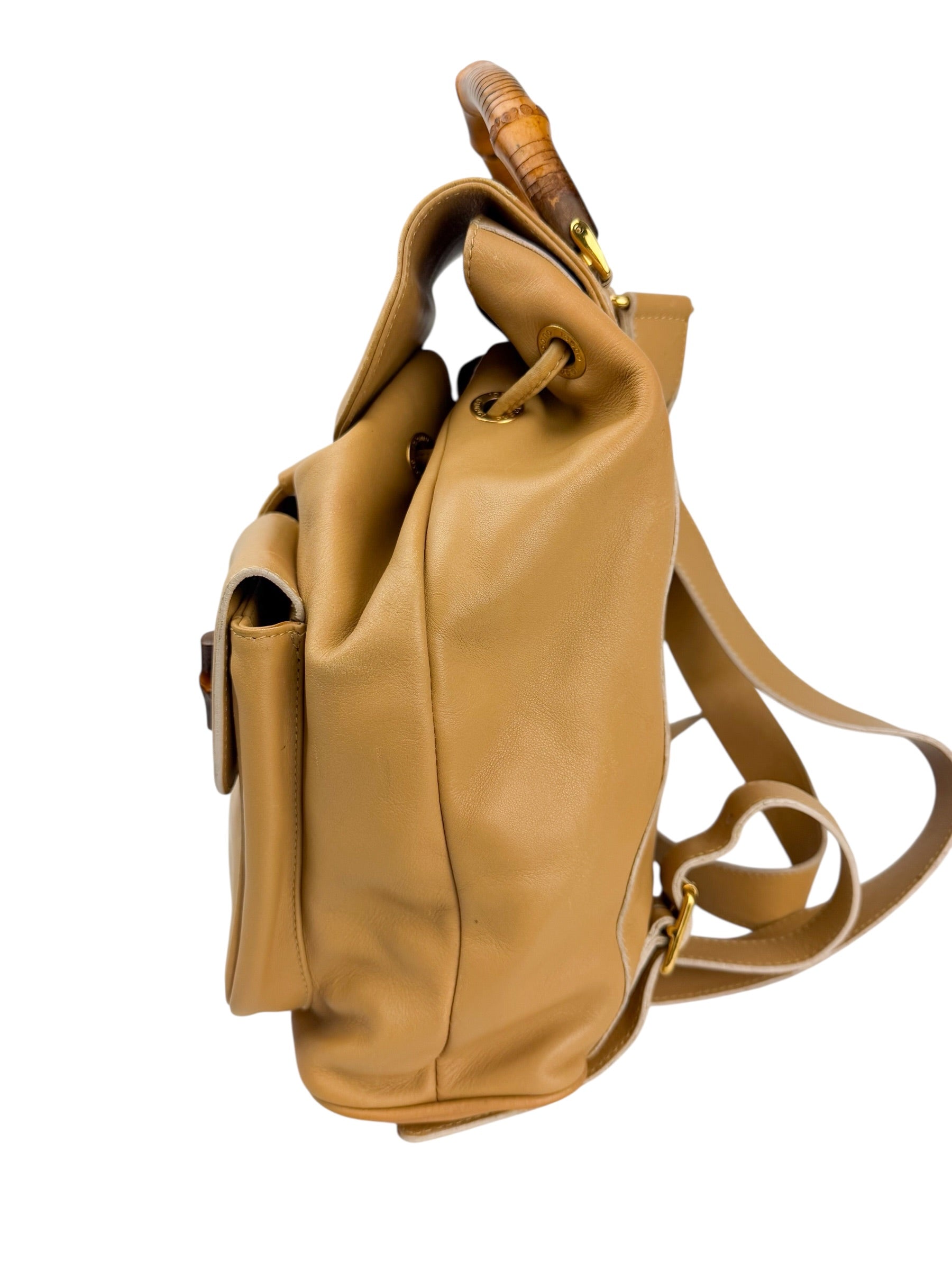 gucci-camel-leather-vintage-bamboo-backpack-1