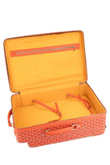 Goyard Goyardine Orange Rolling Trolley PM