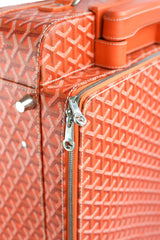Goyard Goyardine Orange Rolling Trolley PM
