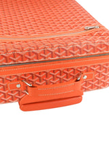 Goyard Goyardine Orange Rolling Trolley PM