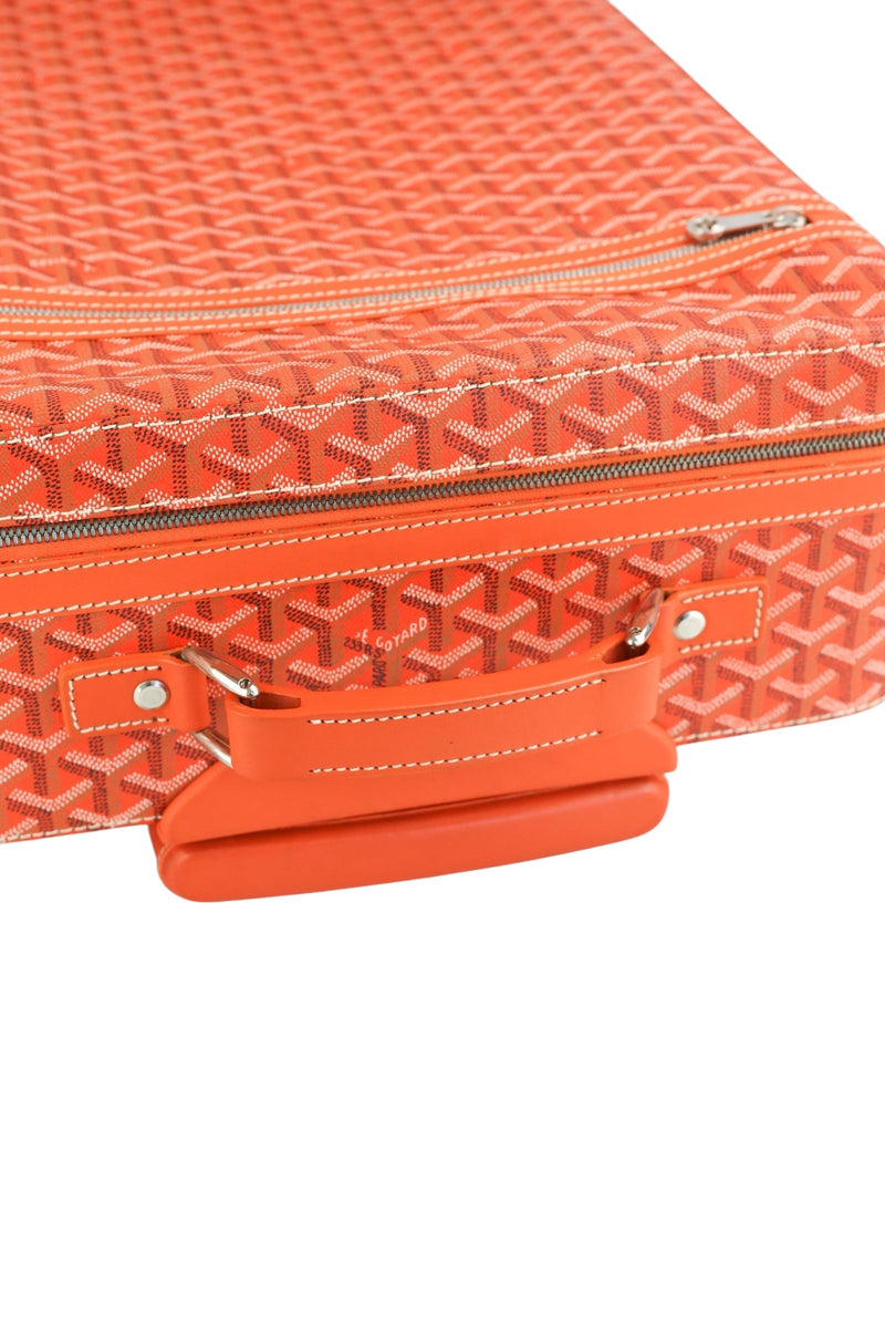 Goyard Goyardine Orange Rolling Trolley PM