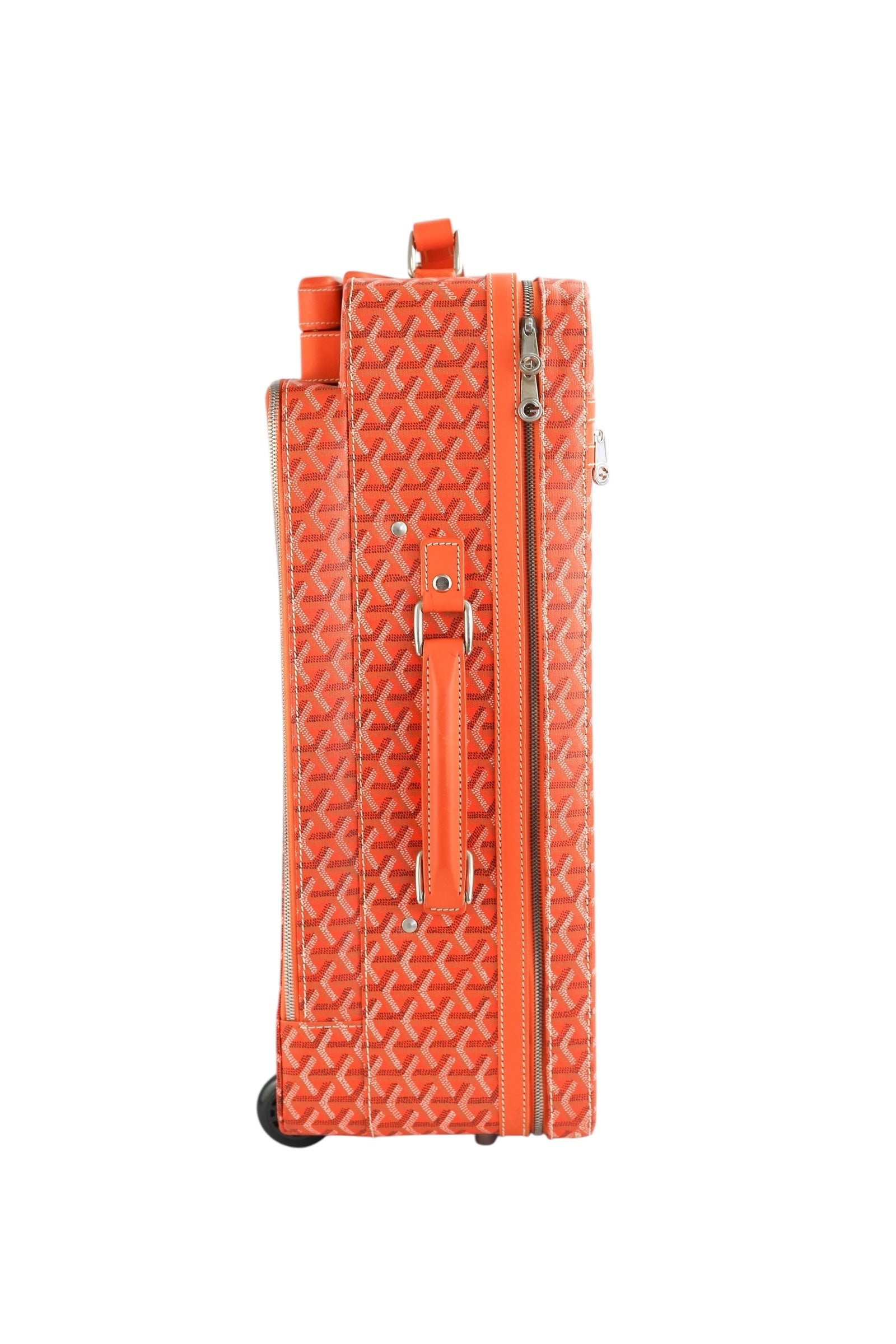 Goyard Goyardine Orange Rolling Trolley PM