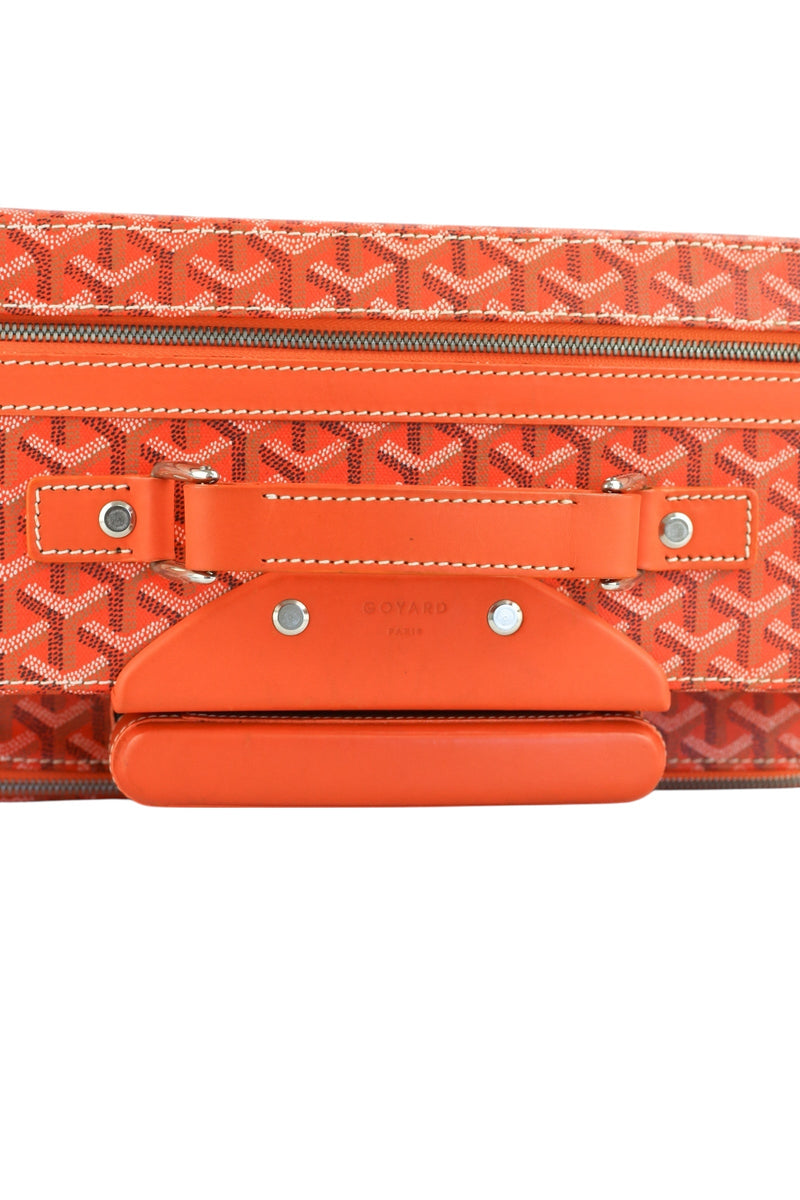 Goyard Goyardine Orange Rolling Trolley PM