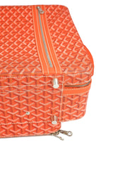 Goyard Goyardine Orange Rolling Trolley PM