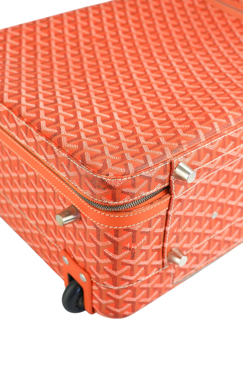 Goyard Goyardine Orange Rolling Trolley PM