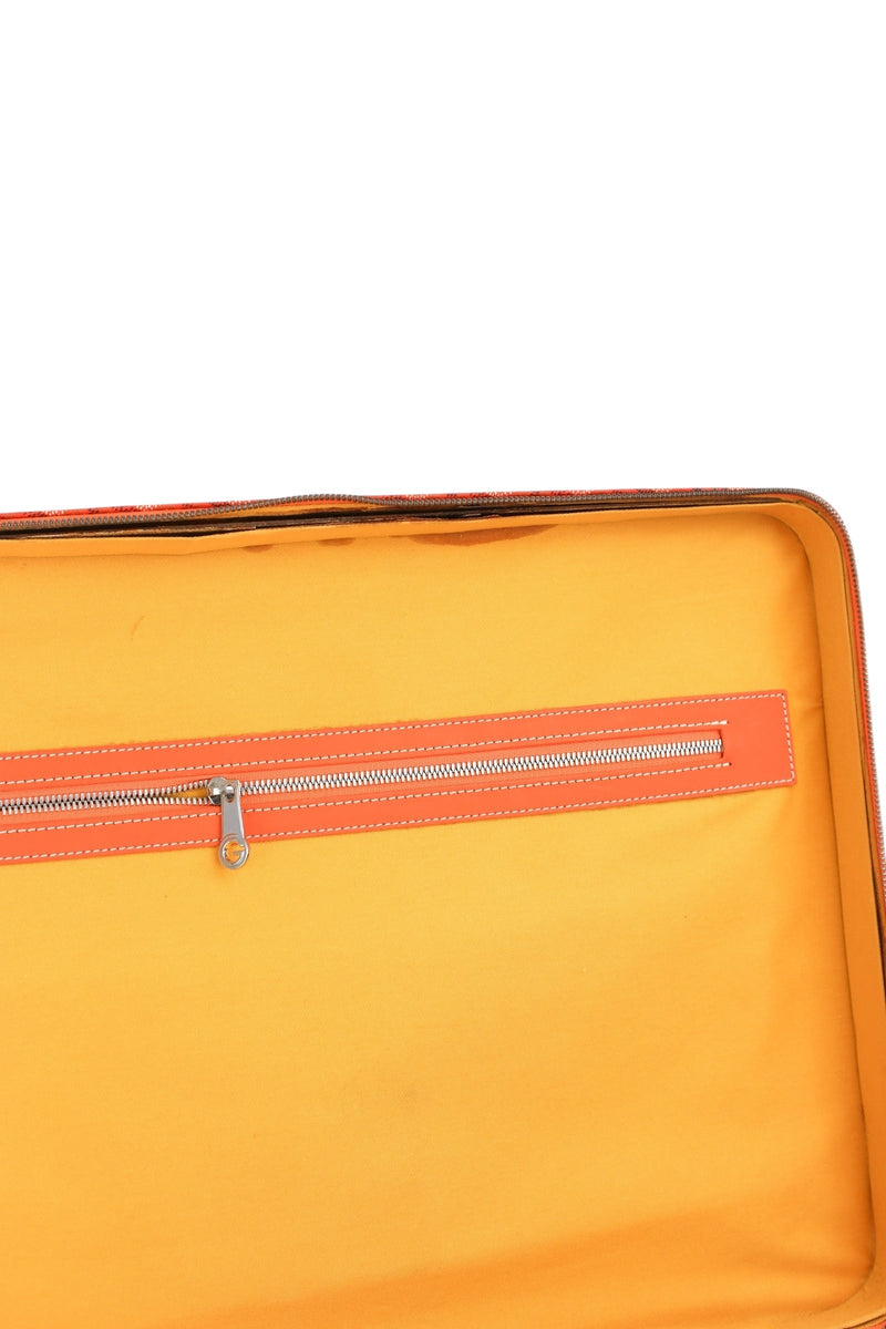 Goyard Goyardine Orange Rolling Trolley PM