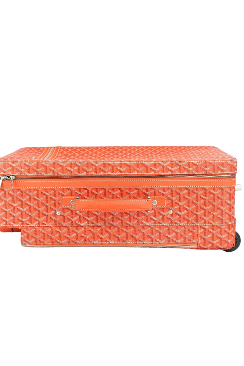 Goyard Goyardine Orange Rolling Trolley PM