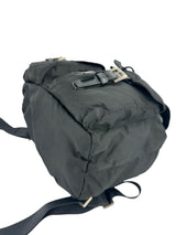 Prada Black Nylon Double Front Pocket Backpack