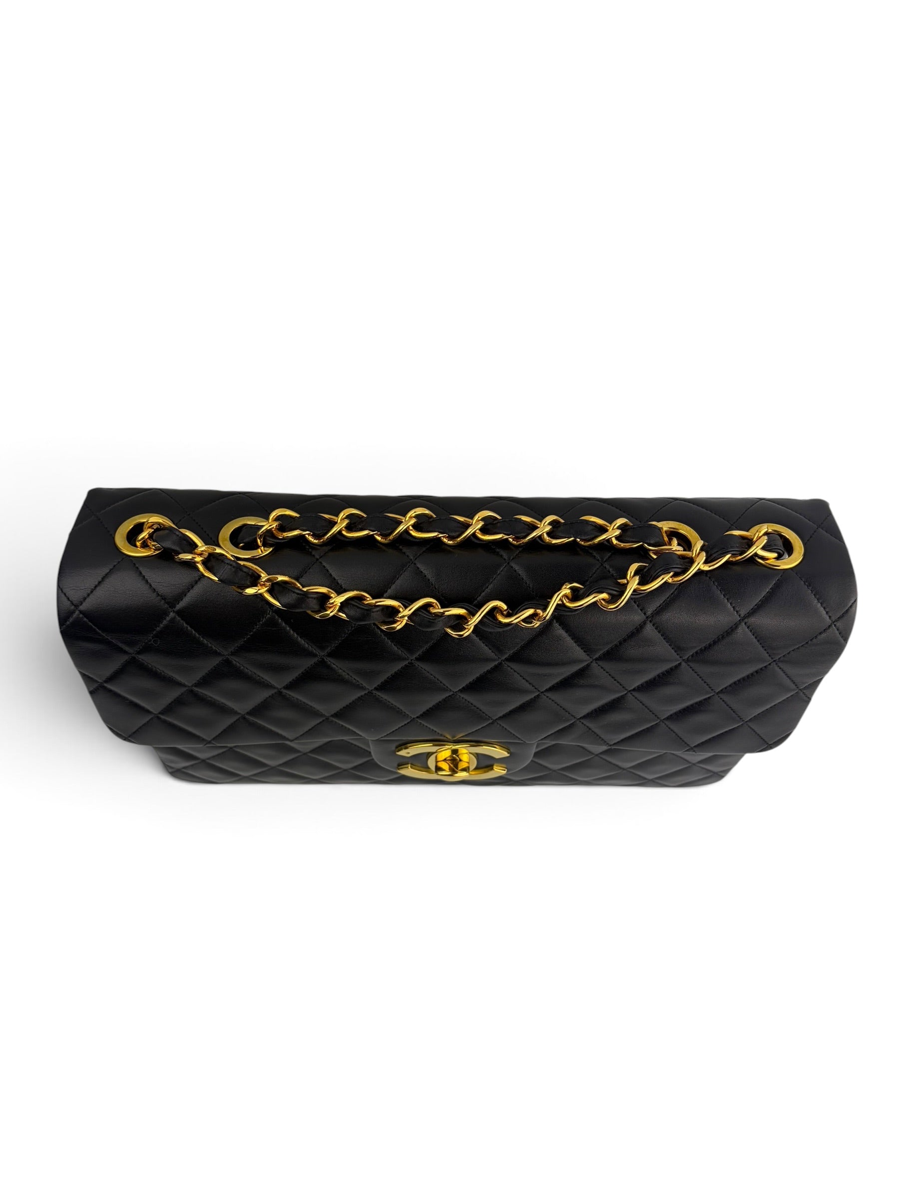 chanel-vintage-black-lambskin-maxi-24k-full-set-5